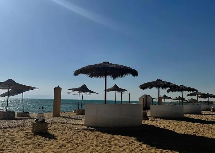 سياحي مكيف صف أول علي البحر مباشره ومكيف وبحديقه خاصه Ras Sedr