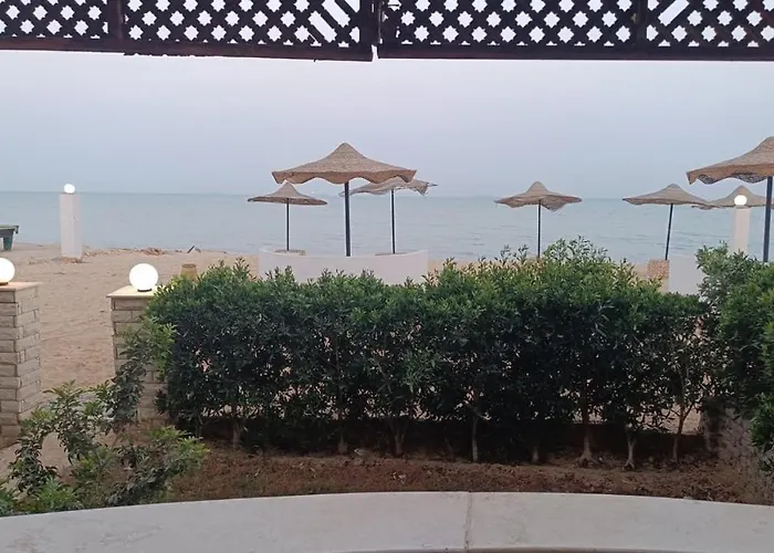 سياحي مكيف صف أول علي البحر مباشره ومكيف وبحديقه خاصه Aparthotel